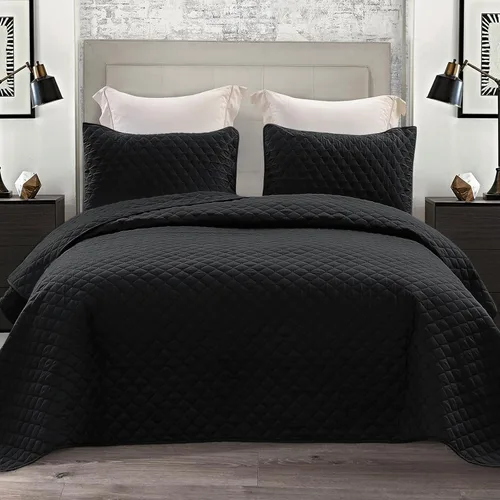 Miniatura 17 de Exclusivo Mezcla - Juego de edredón reversible con fundas de almohada, ligero, suave, para todas las estaciones, 90 x 96 pulgadas, tamaño Azul