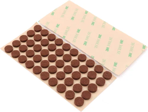 Miniatura 2 de Almohadillas de fieltro para muebles de 3/8 pulgadas de diámetro, redondas 3M, autoadhesivas, protegen gabinetes de cocina, cajones, escritorios