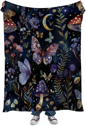 Miniatura 7 de Manta moderna abstracta de color negro y beige, manta bohemia de franela de doble cara, adecuada para adultos y niños en el sofá, automóvil, siesta