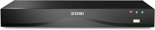 ZOSI Grabadora de video en red 4K, 32 canales, 16 puertos, 8 MP, sistema de vigilancia PoE NVR de doble disco, solo compatible con cámara de