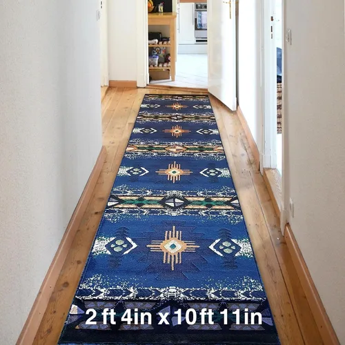 Miniatura 87 de YHSF South West - alfombra estilo nativo americano del suroeste C318 - fácil de limpiar, gruesa, suave, duradera, alfombra inspirada en tribus