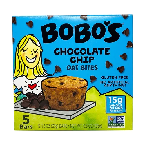 Bobo's Oat Bites, Original con chispas de chocolate, 1.3 onzas (caja de 5 unidades)