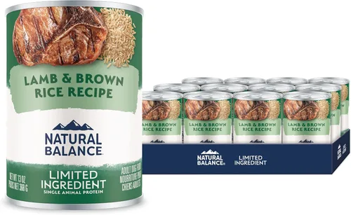 Miniatura 13 de Natural Balance Limited Ingredient Alimento enlatado húmedo para perros adultos, sin granos, receta de pollo y batata, 13 onzas (paquete de 12)