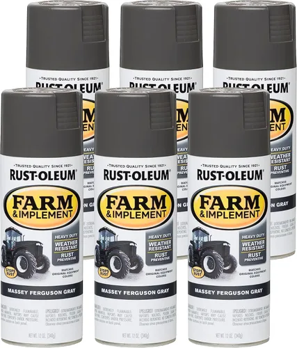 Miniatura 81 de Rust-Oleum 280131-6PK Pintura en aerosol para granjas e implementos, 12 onzas líquidas, color azul Ford, paquete de 6 Ford azul