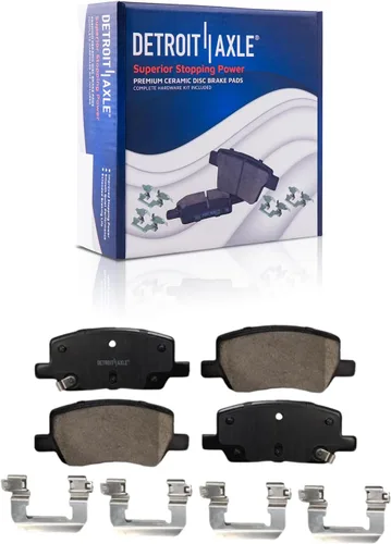 Miniatura 60 de Detroit Axle - Pastillas de freno traseras para Mercedes-Benz C230 C240 C280 C320 C350 CLK320 CLK350 CLK430 E300 E320 E420 E430 SLK350, pastillas