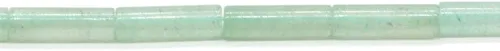Miniatura 28 de Piedra de jaspe imperial negro natural de 0.157 x 0.512 in en forma de tubo de piedras preciosas cilíndricas sueltas manuales para hacer pulseras