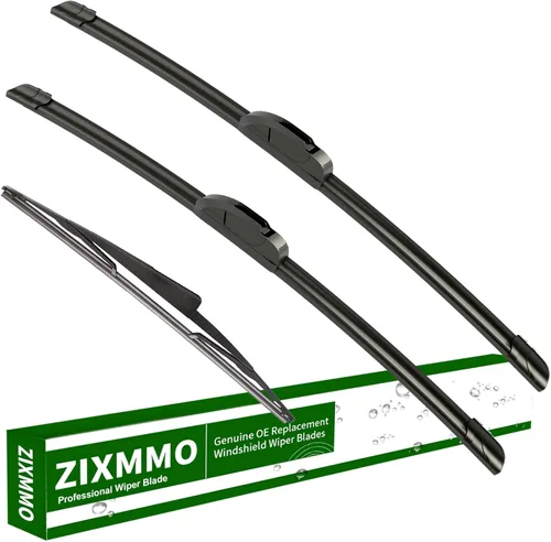 Miniatura 28 de Juego de 3 limpiaparabrisas de 24 + 17 pulgadas con limpiaparabrisas trasero de 12 pulgadas de repuesto para Toyota Rav4 2006-2012, calidad original