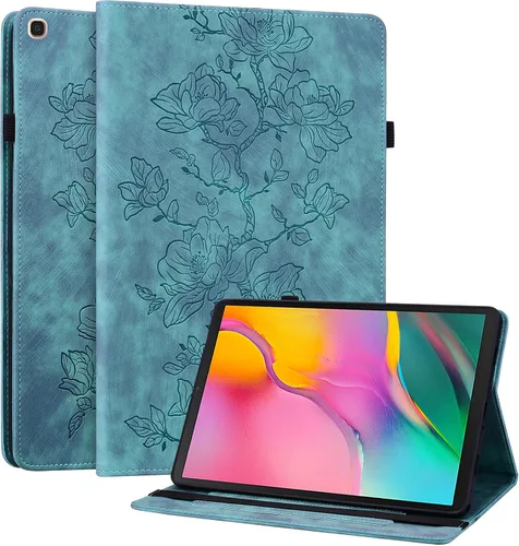 Miniatura 26 de Funda para Samsung Galaxy Tab S5e 10.5 2019 Modelo SM-T720/T725/T727, funda delgada de piel sintética con soporte multiángulo y soporte