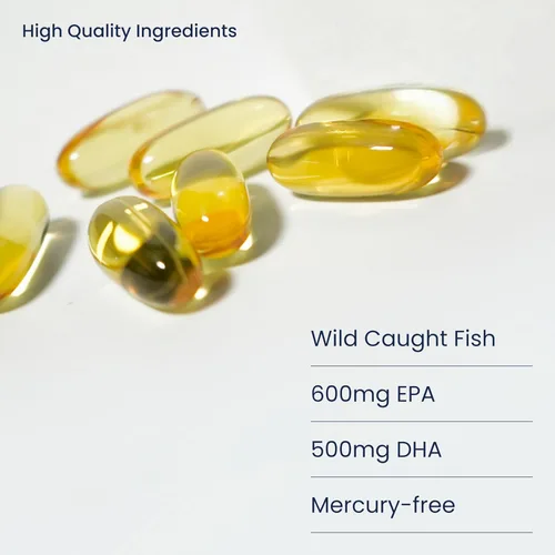 Miniatura 5 de Omega Pure Plus: Suplemento de aceite de pescado Omega-3. Libre de mercurio. Triple fuerza. Apoya la salud cardíaca, la salud cognitiva y la salud
