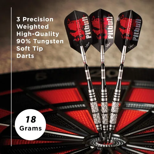 Miniatura 2 de Viper Pitbull 90% Tungsteno Dardos de Punta Suave, 18 Gramos