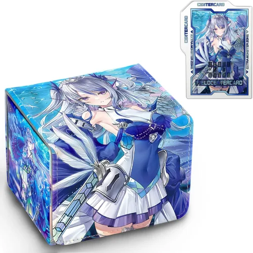 Caja de almacenamiento para baraja de cartas, se adapta a YGO MTG, caja de almacenamiento de más de 100 cartas para juegos de cartas coleccionables,