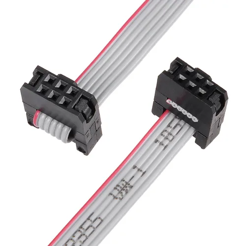 Miniatura 5 de uxcell IDC 6 pines conector plano cinta cable hembra longitud 11.8 in 0.079 in paso, 5pcs