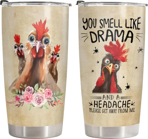 Miniatura 26 de 34HD Cute Pig - Vaso de 20 onzas con tapa, diseño de cerdo, de acero inoxidable, aislado al vacío, taza de café de viaje, regalo de cumpleaños