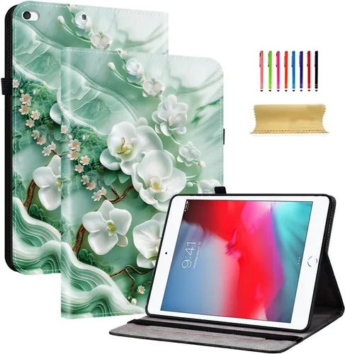 Miniatura 44 de Dteck Funda para iPad mini 5/4/3/2/1, elegante y ligera de cuero sintético tipo folio con cartera, funda inteligente