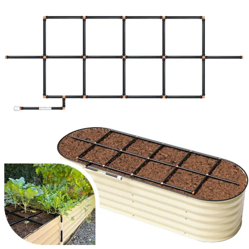 Miniatura 20 de Garden In Minutes - Sistema de riego por goteo para jardín, manguera de remojo, riego por goteo premontado, rociador de cama de flores, kit