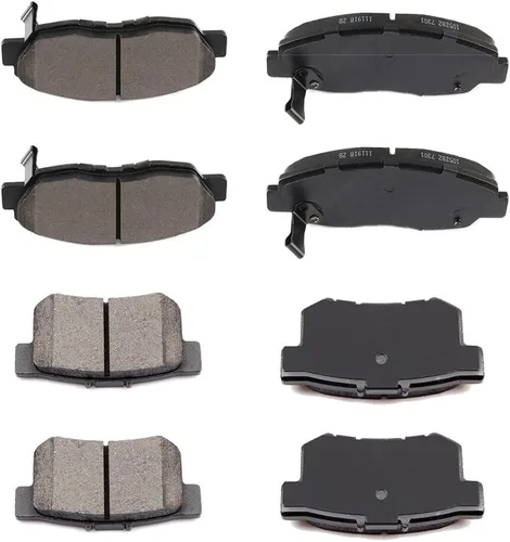 Miniatura 26 de CCIyu Juego de pastillas de freno de cerámica delanteras y traseras D882/D883 para Buick Rainier (2004-2005), Chevrolet SSR (2003-2005), Chevrolet