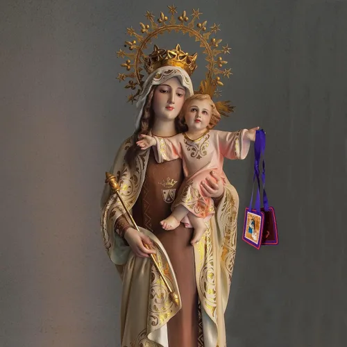 Miniatura 7 de Escapularios católicos, Escapulario púrpura de bendición y protección, Escapulario de Marie Julie Jahenny, Escapularios Católicos, Escapularios