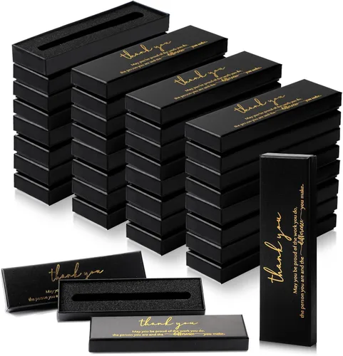 Miniatura 8 de Fulmoon 24 cajas inspiradoras para bolígrafos para el Día del Padre, cajas vacías para bolígrafos de agradecimiento para exhibir joyas, estuches