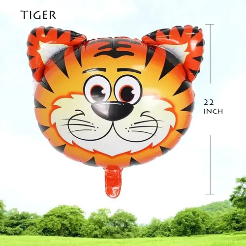 Miniatura 5 de Decoraciones de Fiesta de Cumpleaños de Safari de Selva - Paquete de 6 Globos Gigantes de Animales para Niños de Safari, Fiesta de Baby Shower