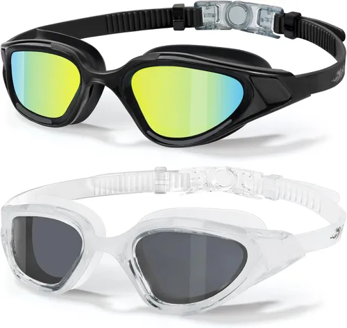 Miniatura 10 de Freela Polarized Unisex Adult Swim Swimming Goggles, UV400 Protection Anti Fog 180° Wide Clear View for Men Women Youth