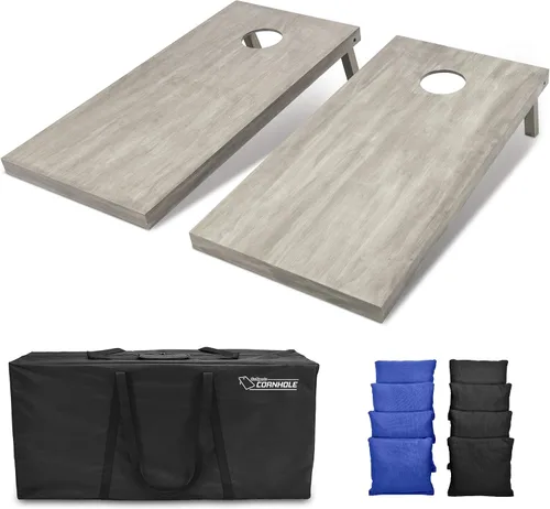 Miniatura 10 de GoSports Juego de tablas de cornhole de madera de tamaño reglamentario de 4 x 2 pies, incluye funda de transporte y bolsas de frijoles