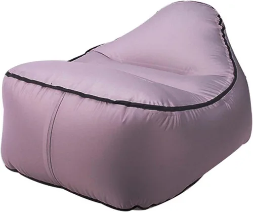 Miniatura 9 de Silla inflable, pequeño sofá inflable individual, tumbona plegable, sofá de aire portátil para estar en interiores, tienda de campaña, actividades