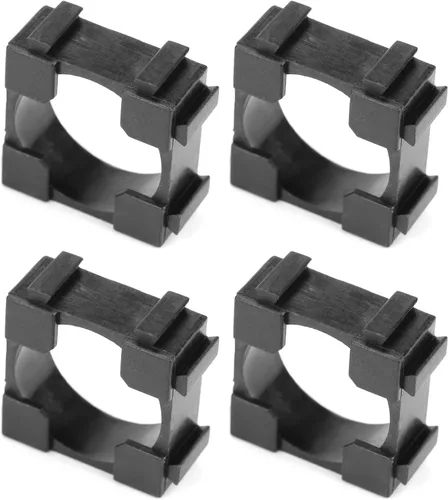 Walfront Soporte cilíndrico para batería de iones de litio, organizador de batería cilíndrica, 0.724 in / 0.72 pulgadas de diámetro de agujero,