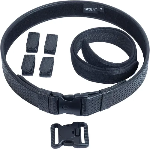 Miniatura 6 de TAFTACFR Cinturón de servicio para la aplicación de la ley Utilidad Seguridad Policía Militar 2.0 "Tactical Patrol Belt Set
