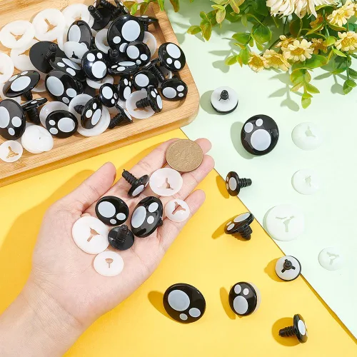 Miniatura 6 de PH PandaHall Ojos grandes de seguridad, 40 juegos de ojos de ganchillo, ojos amigurumi, ojos de animales de peluche, ojos kawaii, ojos artesanales