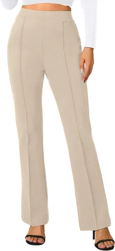 Miniatura 36 de Urban CoCo Pantalones de trabajo elásticos con corte de bota, pantalones de yoga pequeños para oficina casual