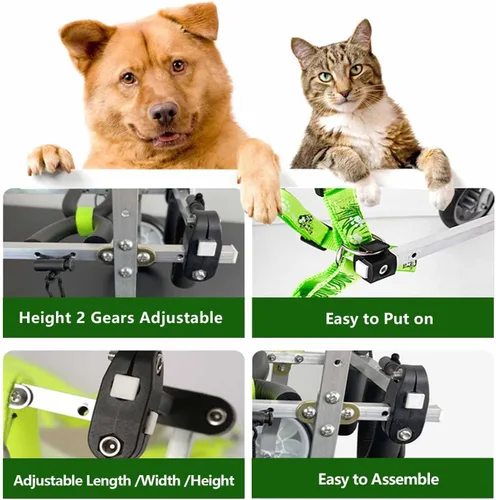 Miniatura 4 de Small Dog Wheelchair for Back Legs Dog Wheelchair Cart, Brace and Hip Support, Walking Mobility Aids Light Weight Dog Rehabilitation Brace