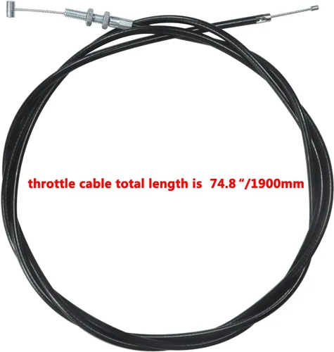 Miniatura 2 de HOLATO Cable del acelerador de 75 pulgadas para 90cc 110cc 125cc 150cc 250cc Kandi GKA Black Widow Go Kart Go Cart Yerf Dog Mini Bike Gas Scooter