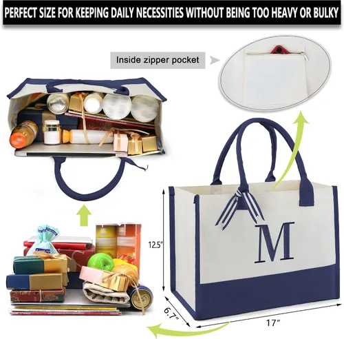 Miniatura 27 de BeeGreen Bolsa personalizada para mujeres, mamá, profesora, amigas, hermana, bolsas de regalo con bolsa de Comestic