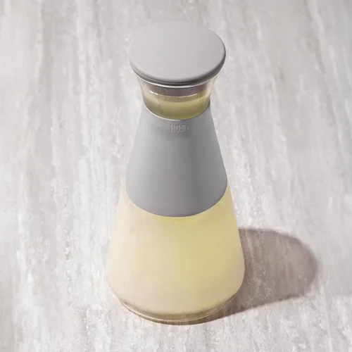 Miniatura 10 de HOST Recipientes de vidrio FREEZE para refrigerador, botellas de jugo de vidrio con tapas, jarra de agua de vidrio con gel refrigerante, 27 onzas