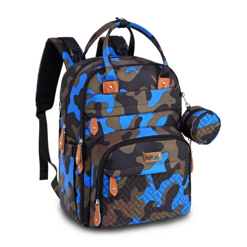 Miniatura 15 de BabbleRoo - Mochila para pañales - Bolso de viaje con artículos esenciales para bebés - Mochila multifuncional resistente al agua, bolso de viaje