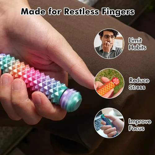 Miniatura 2 de Juguetes Fidget para Adultos Estimulación del Dolor: Agarre Giratorio con Púas para Estimulación del Dolor - Juguetes Antiestrés para TDAH Autismo