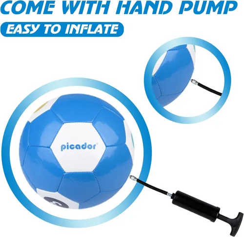 Miniatura 5 de Picador Size 4 Soccer Ball - Kids Aged 4-6 6-8 8-12 Outdoors Sports Training Ball Recreation Playing Ball Teens Girls Boys Children Youth Back to