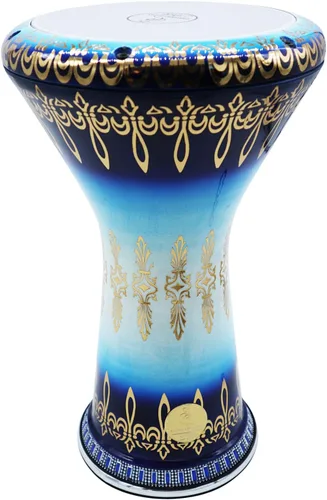Miniatura 8 de The 17.5" Gawharet El Fan Darbuka Doumbek New Generation 2.0 - Modelo (estrellas negras)