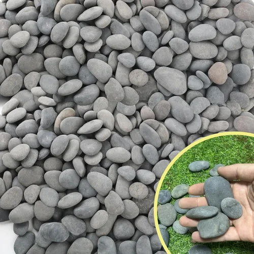 Miniatura 9 de Piedras de río de 2.4 libras para plantas y suculentas, paisajismo decorativo al aire libre y rocas de jardín de acuarios