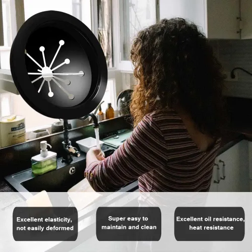 Miniatura 6 de Eliminación de basura, protector contra salpicaduras, cubierta deflectora para fregadero, repuesto para eliminación de desechos de alimentos, pieza