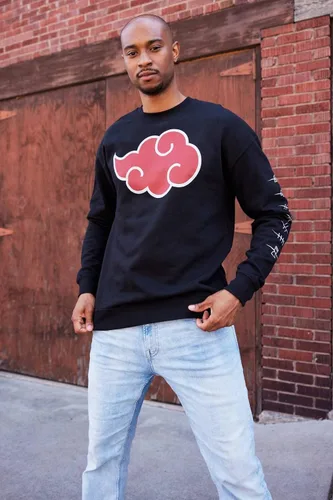 Miniatura 3 de Ripple Junction Mens Naruto Shippuden Anti-Leaf Clouds Crew-Neck Fleece Sweatshirt