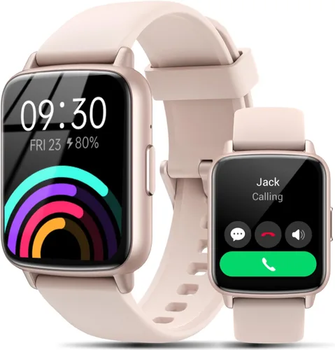 Relojes inteligentes para mujeres y hombres con llamadas - rastreadores de actividad física con frecuencia cardíaca de 24 horas, monitor de sueño