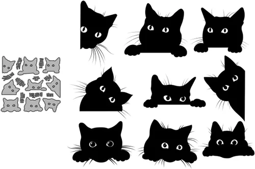 Miniatura 4 de DIY Scrapbooking Artist Oso polar con árboles Star Moon Troqueles de corte de metal, troquelados, troqueles para álbumes de recortes 1 Pcs Polar Bear