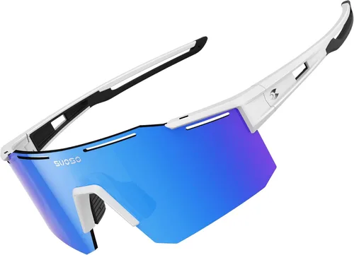 Miniatura 15 de suoso Gafas de sol deportivas de ciclismo para hombre: gafas de sol polarizadas ligeras con protección UV para jóvenes, béisbol, softbol, correr