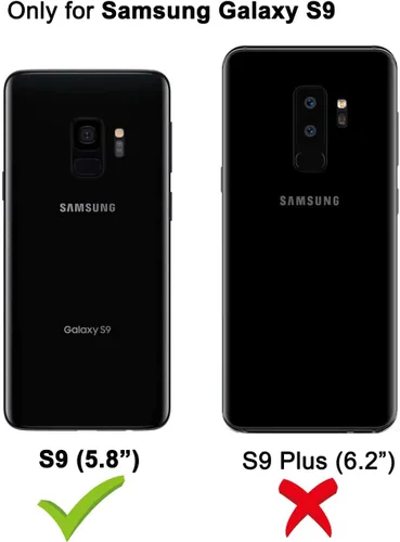 Miniatura 2 de Funda para Samsung Galaxy S9 con protector de pantalla, cuerpo completo, resistente, a prueba de golpes, a prueba de caídas, funda protectora