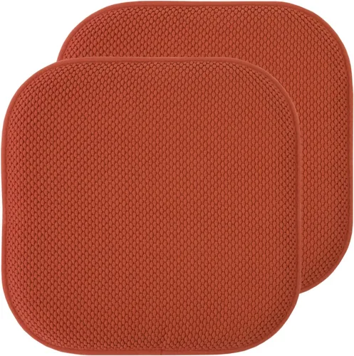 Miniatura 22 de Sweet Home Collection Cojines de espuma viscoelástica para silla, antideslizantes, diseño de panal de abeja, 16 x 16 pulgadas, paquete de 2