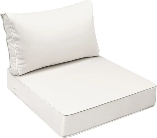 Miniatura 11 de AAAAAcessories Cojines de asiento para exteriores, resistentes a la decoloración, cojines de repuesto impermeables para muebles de patio, 21 x 21 x