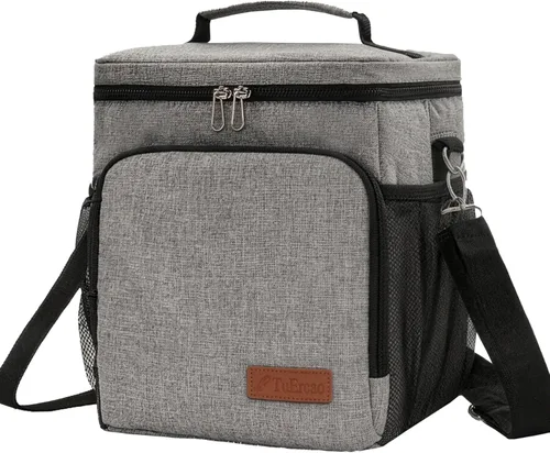 Miniatura 17 de TuErcao Bolsa térmica aislada 6/24 latas plegable a prueba de fugas con lados blandos para el auto, hielera portátil plegable pequeña para playa
