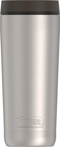 THERMOS ALTA SERIES - Vaso de acero inoxidable de 18 onzas, acero mate/negro espresso