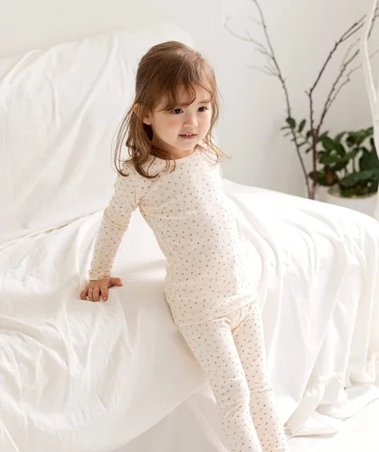 Miniatura 5 de AVAUMA Conjunto de pijama para bebés y niñas 6M-7T para niños pequeños, diseño de patrón de ajuste cómodo, pijama de algodón